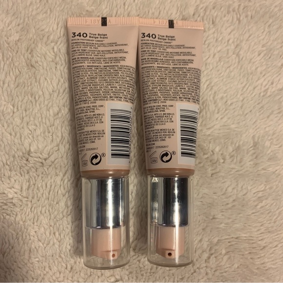 Lot Of 2 Revlon Photoready Candid Natural Finish Foundation 340 True Beige New - Picture 2 of 5